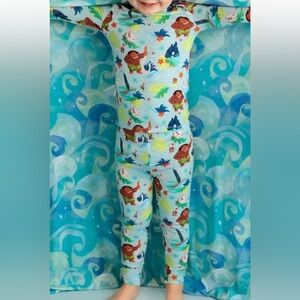 Posh Peanut Disney Maui Tropical Two Piece Pajama Set